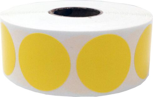 Black Color Coding Labels for Organizing Inventory 1 Inch Round Circle Dots 500 Total Adhesive Stickers On A Roll in Saudi Arabia