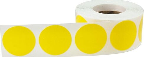 Black Color Coding Labels for Organizing Inventory 1 Inch Round Circle Dots 500 Total Adhesive Stickers On A Roll in Saudi Arabia