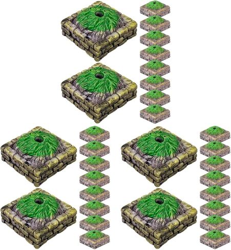 SEWACC 30 Pcs Tree Altar Base Model Sand Table Miniature Sand Table Decor Architectural Model Landscape Model Scenery Miniature Tree Stand Model Sand Table Scenery Landscape Model in Saudi Arabia