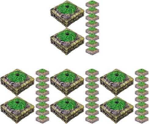 SEWACC 30 Pcs Tree Altar Base Model Sand Table Miniature Sand Table Decor Architectural Model Landscape Model Scenery Miniature Tree Stand Model Sand Table Scenery Landscape Model in Saudi Arabia