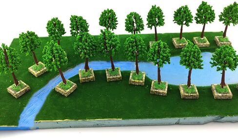 SEWACC 30 Pcs Tree Altar Base Model Sand Table Miniature Sand Table Decor Architectural Model Landscape Model Scenery Miniature Tree Stand Model Sand Table Scenery Landscape Model in Saudi Arabia