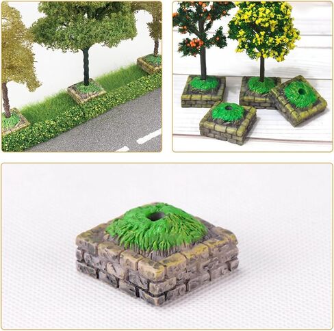 SEWACC 30 Pcs Tree Altar Base Model Sand Table Miniature Sand Table Decor Architectural Model Landscape Model Scenery Miniature Tree Stand Model Sand Table Scenery Landscape Model in Saudi Arabia