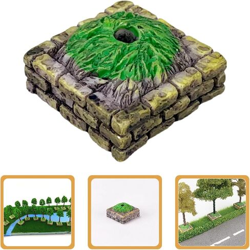 SEWACC 30 Pcs Tree Altar Base Model Sand Table Miniature Sand Table Decor Architectural Model Landscape Model Scenery Miniature Tree Stand Model Sand Table Scenery Landscape Model in Saudi Arabia