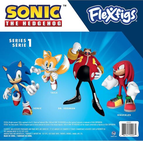 Sonic The Hedgehog Series 1-4 Character Pack - Articulated Action Figures, Flex It - Pose It!, Collectible Toy Miniatures, Kids Ages 3+ in Saudi Arabia