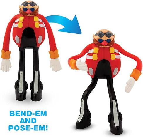 Sonic The Hedgehog Series 1-4 Character Pack - Articulated Action Figures, Flex It - Pose It!, Collectible Toy Miniatures, Kids Ages 3+ in Saudi Arabia