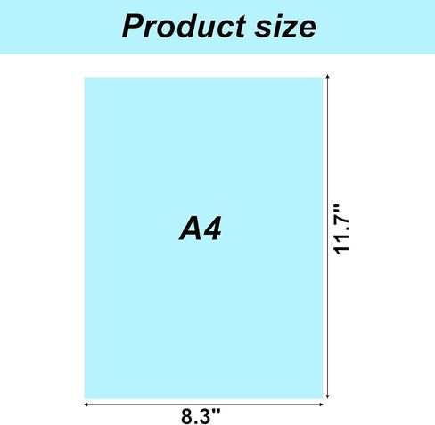 MCPINKY 50 Sheets Cardstock Paper A4, Blue Construction Paper Card Stock Craft Paper for Card Making Kids Art Crafts Scrapbooking 160gsm in Kuwait