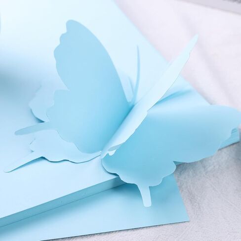 MCPINKY 50 Sheets Cardstock Paper A4, Blue Construction Paper Card Stock Craft Paper for Card Making Kids Art Crafts Scrapbooking 160gsm in Kuwait