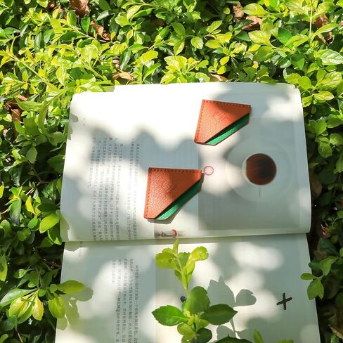 3 Pieces Leather Bookmarks Handmade Page Marker for Men Women, Faux Leather Page Clips Corner Book Markers for Teachers Gift for Writers Bookworm Book Lovers (06-Black Brown) in Kuwait