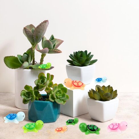 50 Pieces Miniature Turtles Mini Turtles Figurines Multicolor Resin Sea Turtles 2 Sizes Tiny Sea Turtle Figure Animals for DIY Home Garden Fish Tank Landscape Aquarium Dollhouse Crafts Decorations in Saudi Arabia