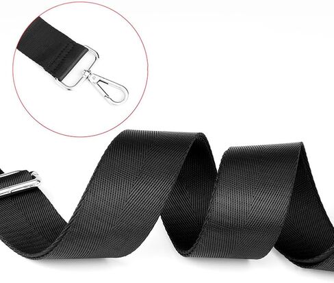 Nylon Shoulder Bag Strap Adjustable Crossbody Belt Replacement Fabric Handbag Strap Plain Color Purse Strap Universal Strap for Laptop Case Briefcase Gray in Saudi Arabia