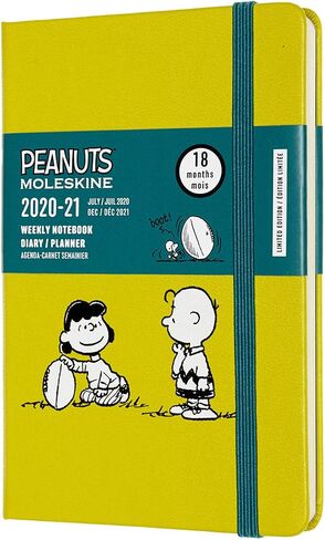 Moleskine Limited Edition Peanuts 18 Month 2020-2021 Weekly Planner, Hard Cover, Large (5" x 8.25") Blanket in Saudi Arabia