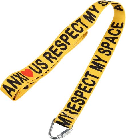 JXGZSO Anxious Respect My Space Yellow Dog Lead Shy Rescue Dog Gift Nervous Shy Dog Gift (Respect My Space DL) in Saudi Arabia