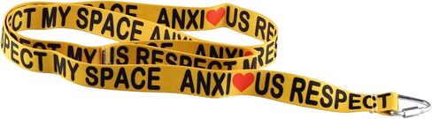 JXGZSO Anxious Respect My Space Yellow Dog Lead Shy Rescue Dog Gift Nervous Shy Dog Gift (Respect My Space DL) in Saudi Arabia