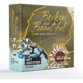 Left Justified Broken and Beautiful Kintsugi Card Game – Fun & Portable for Family Game Night – Perfect for Teens & Adults – 2-4 Players, Themed Deck of Cards, Great for Family Fun
