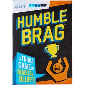 Cut Games Humblebrag A Trivia Game of Boasts and Bluffs by Cut | Fun Party Card Games for Adults, Friends and Family