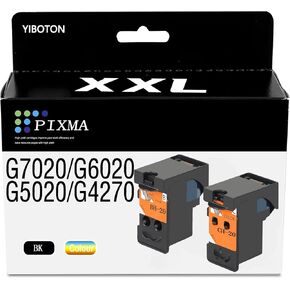 Replacement Printhead for PIXMA G1220 G1230 G2260 G2270 G3260 G3262 G3270 G4270 G5020 G6020 and G7020 MegaTank All-in-one BH-20/CH-20 Printer Head/Ink cartridges 8026 8035XXL Set Combo Pack