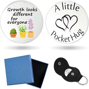 Yiflin Unique Gifts for Women,Men,Friend,Family - Birthday, Christmas, Valentine's Day Gifts - Pocket Hug Token with Keychain
