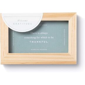 Compendium Daily Inspiration Card Set — Find Your Happiness — 52 Inspiring Quote Cards, One for Each Week of the Year, Includes Wood Frame