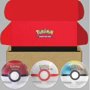 Pokémon TCG: Poké Ball Tin 3-Pack Bundle 2024- Poké Ball, Premier Ball, Moon Ball. Amazon Exclusive ( Includes 9 Scarlet & Violet Booster Packs + Stickers)