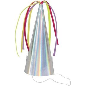Unique Vibrant Unicorn Horn Party Hats - 8" x 8" (Pack of 8) - Perfect for Kids' Birthdays, Playdates & Events