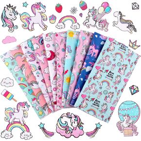 10 Pieces Unicorn Fabric Squares 20 x 20 Inch Precut Quilting Fabric Unicorn Rainbow Cartoon Pattern Fabric Bundles Unicorn Printed DIY Fabric for Home Decor Clothing Craft Sewing Crafts, 10 Designs