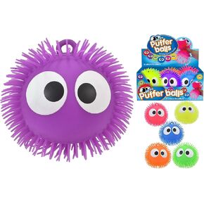 KandyToys Kandy Toys TY1683 Big Eye Puffer Ball-6 Assorted Colours