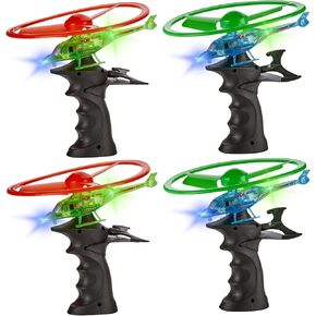 Light Up Ripcord Helicopters, 2 Pack – Fun Flying Toys for Kids with Flashing LED Lights, Perfect for Indoor and Outdoor Play, Great Gift Idea for Boys and Girls!