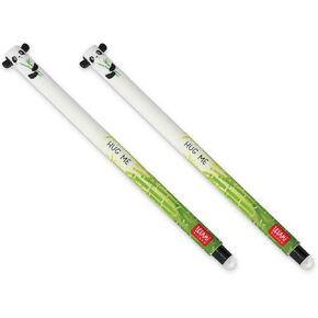 LEGAMI Erasable Gel Pen Panda, Thermosensitive Ink, 0.7 mm Tip Diameter, 15 cm Length, Black ink (Pack of 2)