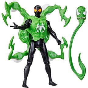 Spider-Man Marvel VenomVersus Epic World of Action Miles Morales Deluxe Figure with Accessories, 4-Inch Super Hero Toys for Kids Ages 4+