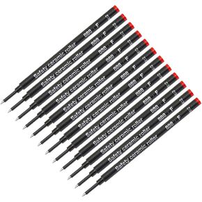 Schmidt 12 Pack 888 Red Fine Rollerball Refill