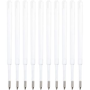 Gullor Ballpoint Pen Refills, Medium Point, Black Ink, 10-Pack
