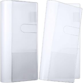 6 Pieces Clear Plastic Cover for Weeks, 8.03 x 7.78 Inches Planner Cover Protector Transparent PVC Notebook Cover Strong Plastic Protecting Sleeves for Books