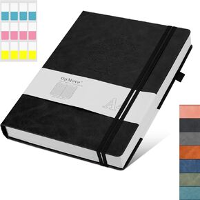 Large Notebook Journal for Women Men A4 Hardcover Leather with Pen Loop College Ruled Large Journals for Note Taking Travel Work School Lined Sky Blue