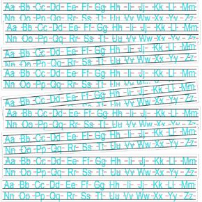 12 Pack Alphabet Letters Desk Strips & Numbers Desk Strips - 1 x 8 Inch Art Removable Stickers Cursive Letters Desk Strips 26 Letter Worksheet Labels for School Classroom Office