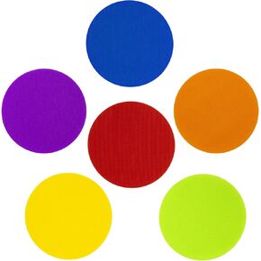 علامات بقعة السجاد من دوهيا، 4 بوصات، بقع سجاد للفصل الدراسي، سجادة أرضية على شكل نجمة، علامات نقاط دائرية لمعلمي مرحلة ما قبل المدرسة ورياض الأطفال D2-DTBJT (دائرية ملونة) in Kuwait