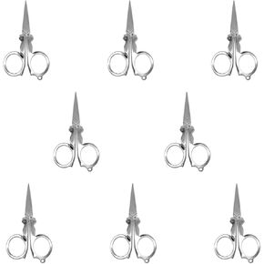 8 قطع مقص صغير، مقص سفر، مقص قابل للطي، حاد ودقيق، مقص خياطة صغير، مقص من الفولاذ المقاوم للصدأ، قاطع صغير للحرف اليدوية، استخدام واسع النطاق، للمنزل، السفر، المكتب، التخييم، في الهواء الطلق in Kuwait