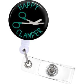 Badge Reels Retractable Holder ID Clip Trauma Llama - ER ICU Nurse Nursing Name Tag Card Badge Alpaca Your Wound Emergency Room Pediatric Cute Funny Doctor Medical Alligator Clip ZJK294