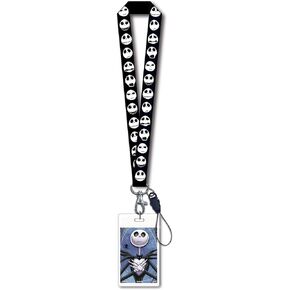 Disney Nightmare Before Christmas Jack Angry Face Lanyard,Multi-colored,1"
