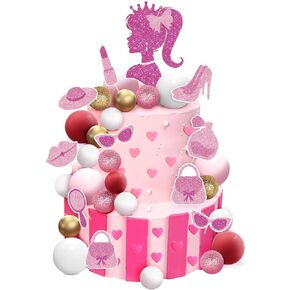 27 PCS 80s 90s Cake Toppers 80s 90s Theme Party Decorations Retro Hip Hop Cake Decorations for Born in the 80's 90’s Birthday Party Decorations Supplies Disco Theme Cupcake Toppers Decor