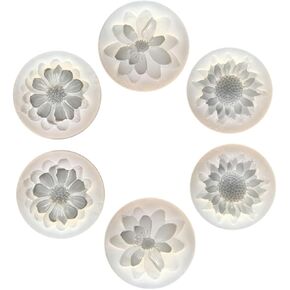6Pcs Silicone Molds for DIY Craft Projects Resin Moulds for Baking Soap Making and Jewelry Casting for Creative Mold Making