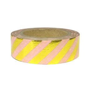 Wrapables Colorful Washi Masking Tape, Metallic Gold and Black Diamonds