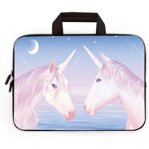 14 15 15.4 15.6 inch Laptop Handle Bag Computer Protect Case Pouch Holder Notebook Sleeve Neoprene Cover Soft Carrying Travel Case Fit Dell Lenovo Toshiba HP Chromebook ASUS Acer(Blue Galaxy)