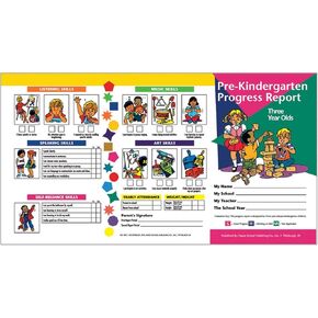 HAYES SCHOOL PUBLISHING Pre-Kindergarten Progress Report (3 year olds), Pack of 10 Multi H-PRC11