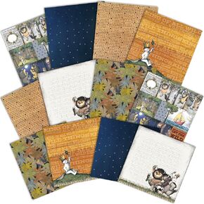 Paper House Productions Where The Wild Things are 12" x 12" 12-Sheet Decorative Double Sided Paper Pack for Scrapbooking and Crafts