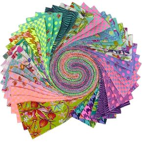 Tula Pink Untamed Design Roll 40 2.5-inch Strips Jelly Roll FreeSpirit Fabrics, Assorted, FB4DRTP.UNTAMED