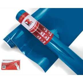 ORACAL 8300 Series Transparent Calendered Film in Red 031 with Application Card - Gloss Finish Tinted Vinyl Sheet Roll for Signage, Graphics and Vehicles - 12" x 5ft Roll