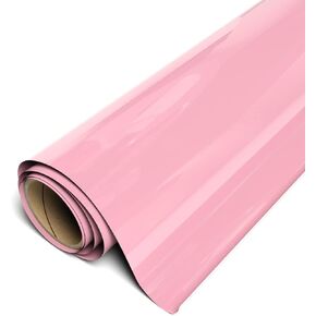 Siser EasyWeed Heat Transfer Vinyl 11.8" x 2FT Roll - Compatible with Siser Romeo/Juliet & Other Professional or Craft Cutters - Layerable - CPSIA Certified (Flamingo - HEX #FC9BB3)