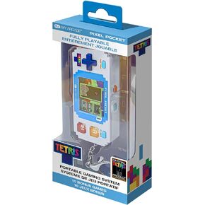 Tetris Pixel Player: Officially Licensed Tiny Tetris Video Game, Strategic Puzzle Game with 10 Bonus Games, Portable Keychain Arcade, Games for Kids and Adults