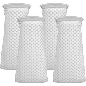 MiOYOOW Filter Socks, 2PCS/4PCS 3D Design Filter Sock 4 inch Ring Aquarium Filter Bags for Fish Tank Sump Saltwater Freshwater