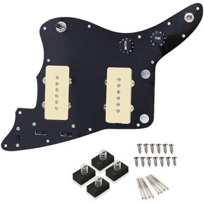 Loaded Pickguard Prewired Wiring Harness for Jazzmaster Electric Guitar with Pickups Upgrade Your Guitar's Sound